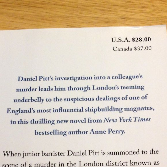 Anne Perry, Death with a Double Edge - Picture 4 of 9